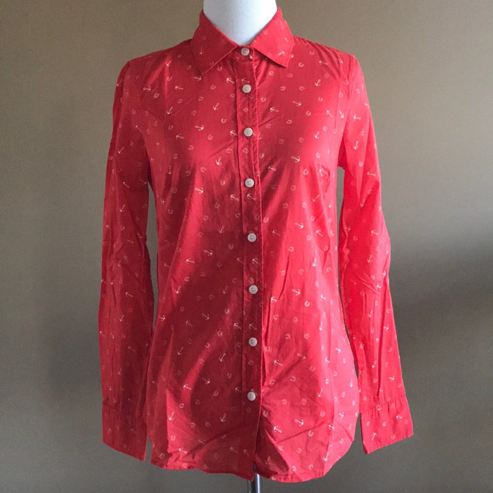 Jcrew Printed Buttondown